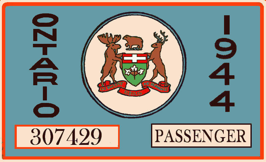 (image for) 1944 Ontario registration/inspection